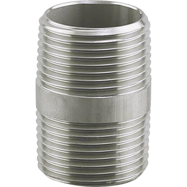 Plumbeeze PLUMB-EEZE 1/4 In. MIP x 1-1/2 In. Stainless Steel Nipple U2-SSN-0215 - main